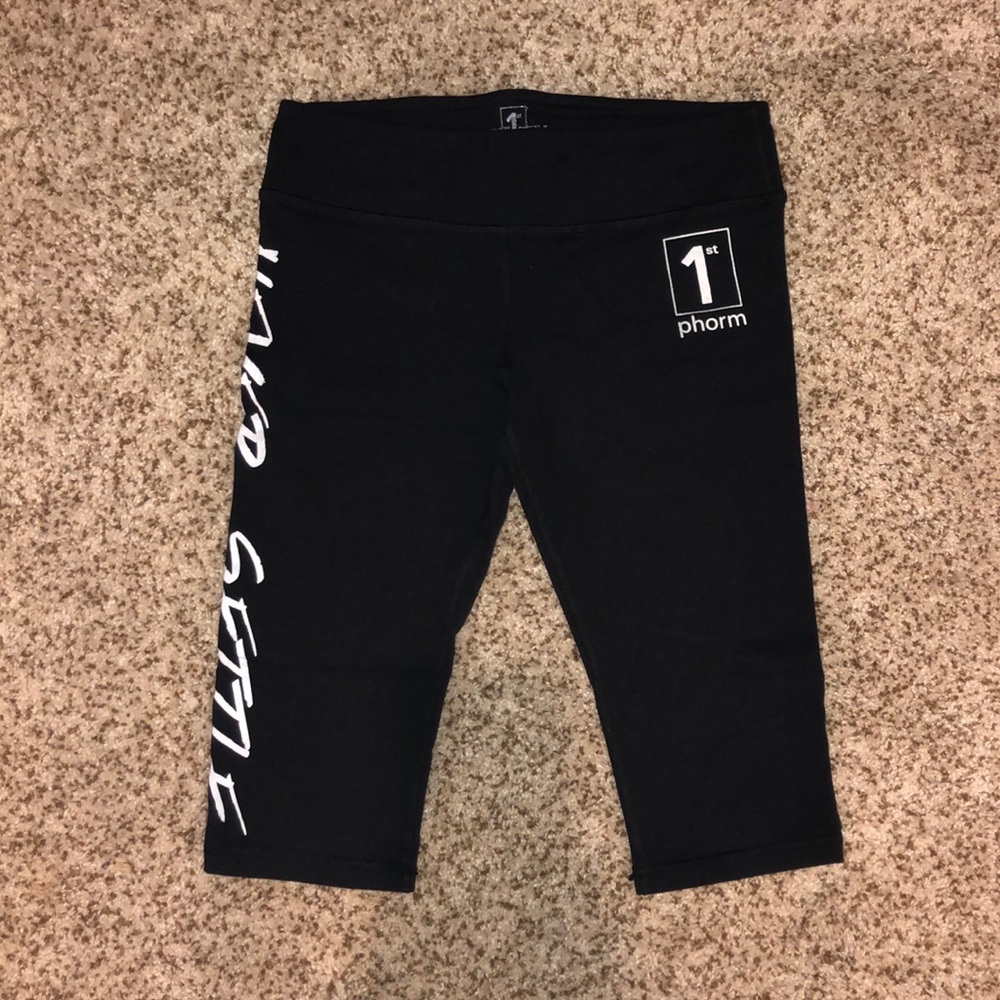 Just below knee length workout Capris